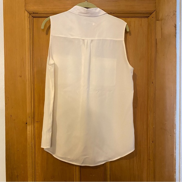Equipment cream color 100% silk sleeveless blouse NWOT - Picture 4 of 4